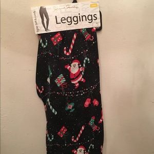 Brand New French Laundry Christmas Leggings